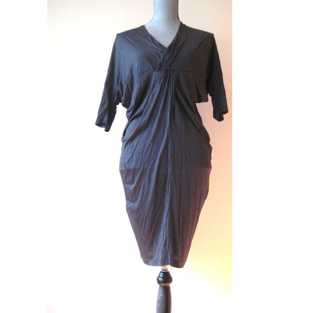 Zero Maria Cornejo Dress Short Sleeve Silk Drape M